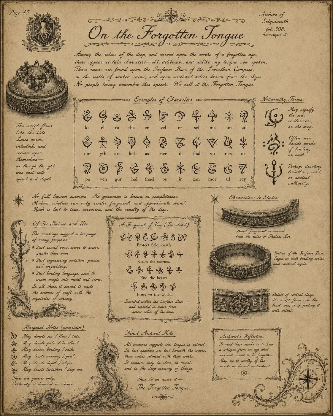 Folio 45: On the Forgotten Tongue
