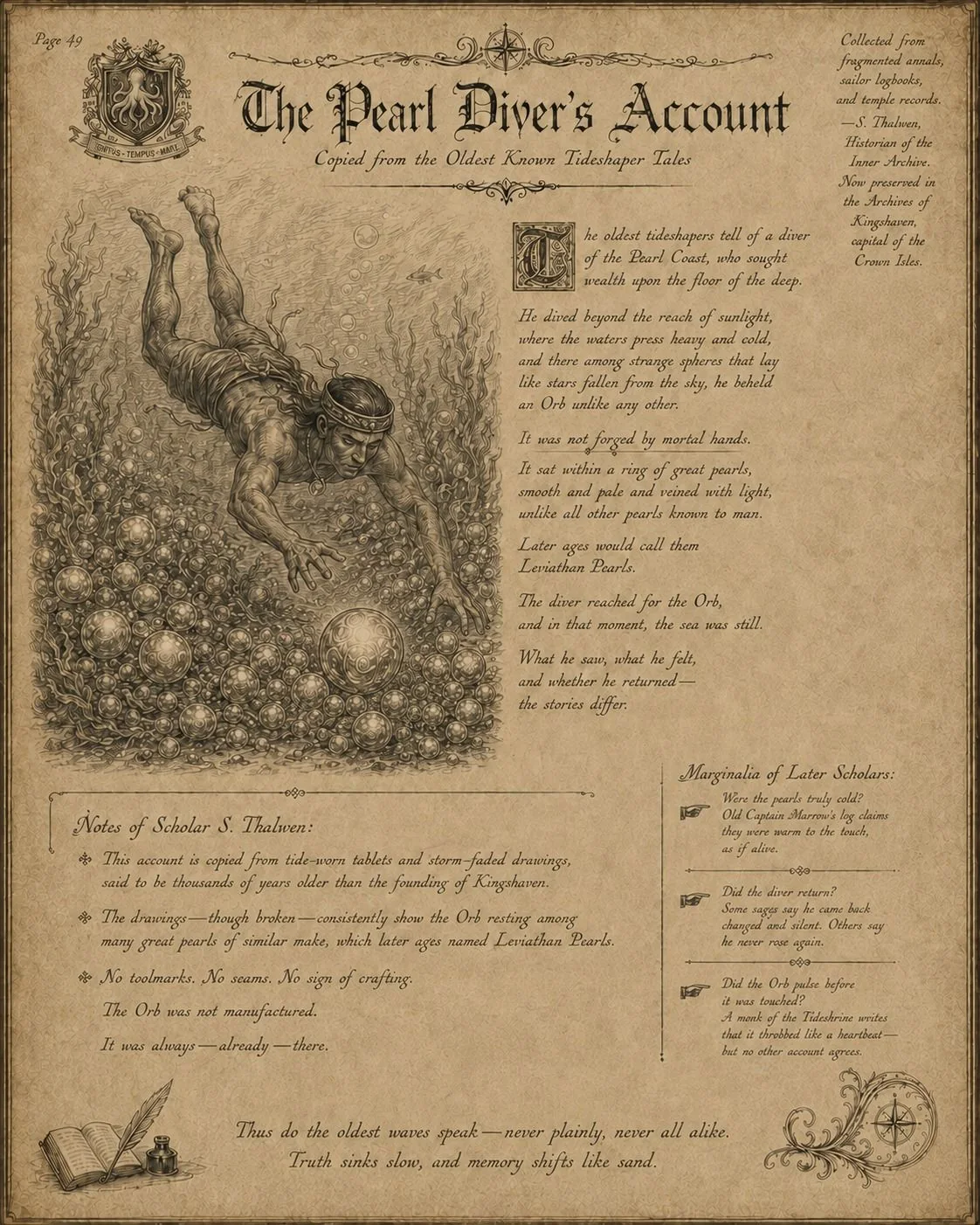 Folio 49: The Pearl Diver’s Account
