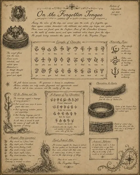 Folio 45: On the Forgotten Tongue