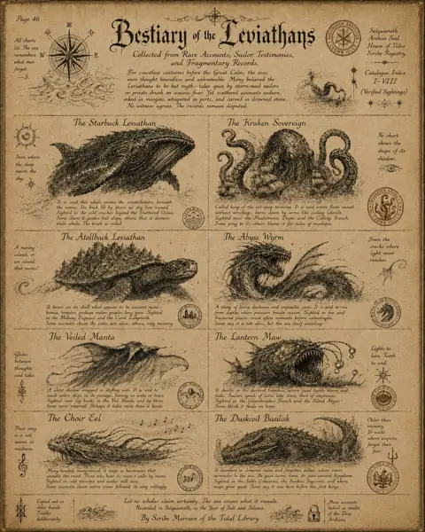 Folio 46: Bestiary of the Leviathans