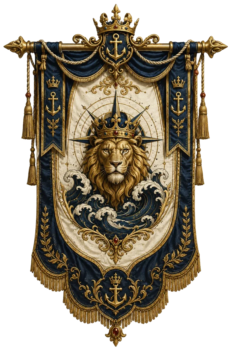 The Crown Isles heraldic banner
